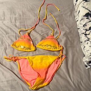 Victoria's Secret Pink and Yellow Bikini